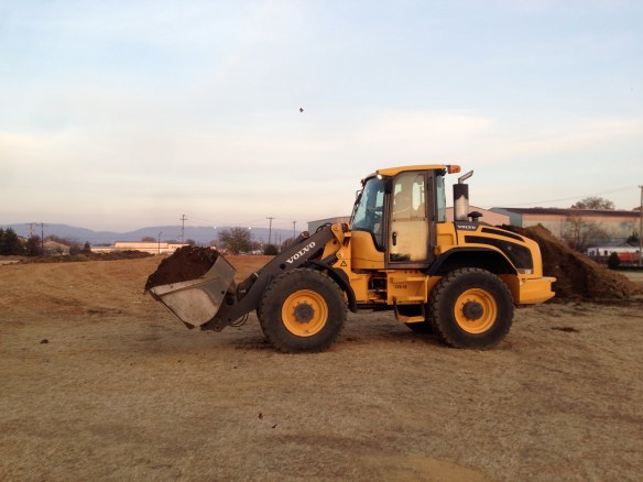 early morning, good thing that cab is heated!