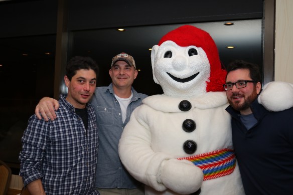 Dan is new to the experience, so he clearly hasn't embraced the weirdness yet...